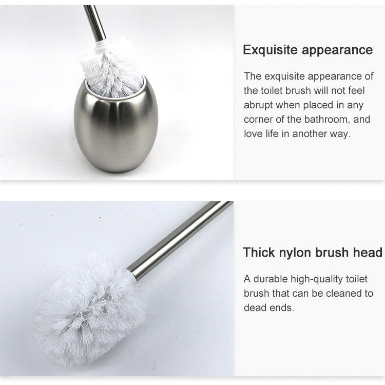 แปรงทำความสะอาดห้องน้ำ แปรงห้องน้ำสแตนเลสสร้างสรรค์, Stainless Steel Toilet Brush