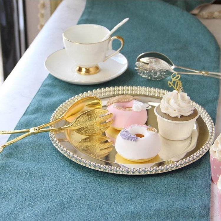 ย้อนยุคโลหะผสมสังกะสีช้อนส้อมเค้กผลไม้ขนมสลัดคลิป, Cake Fruit Square Head Silver Clip, Cake Fruit Round Head Silver Clip, Cake Fruit Round Head Gold Clip