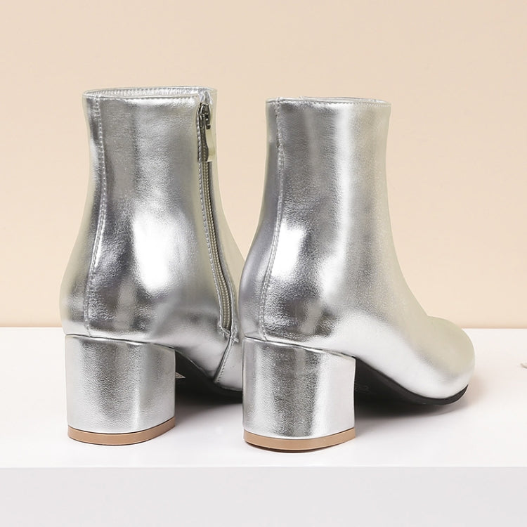 ฤดูใบไม้ร่วงฤดูหนาว Glitter Square Heel Pointed Low-Top รองเท้าผู้หญิง, 32, 33, 34, 35, 36, 37, 38, 39, 40, 41, 42, 43, 44, 45