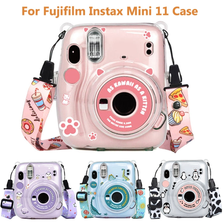สำหรับ Fujifilm Instax Mini 11 5 ชุดกล่องเก็บ + สายคล้องไหล่ + สติกเกอร์ 3 ใน 1 ชุด, 3 In 1 Set(Set 2), 3 In 1 Set(Set 3), 3 In 1 Set(Set 4), 3 In 1 Set(Set 5), 3 In 1 Set(Set 6), 3 In 1 Set(Set 7), 3 In 1 Set(Set 8)