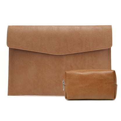 ซองหนังลายลิ้นจี่ PU สำหรับแล็ปท็อปขนาด 14 นิ้วสไตล์:, Single Bag (Light Brown), Single Bag  (Dark Brown), Single Bag ( Black, Liner Bag + Power Bag  (Light Brown), Liner Bag + Power Bag  (Dark Brown), Liner Bag + Power Bag  (Black)