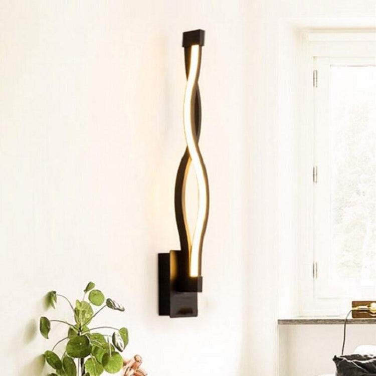Simple Led ทางเดินห้องนอนโคมไฟติดผนังข้างเตียง, Black