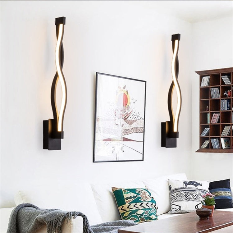 Simple Led ทางเดินห้องนอนโคมไฟติดผนังข้างเตียง, Black