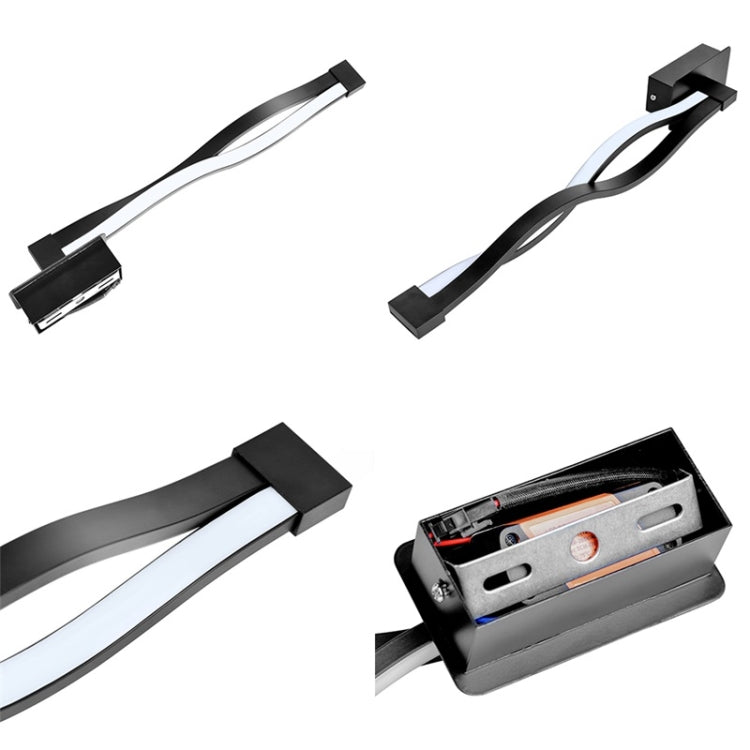 Simple Led ทางเดินห้องนอนโคมไฟติดผนังข้างเตียง, Black