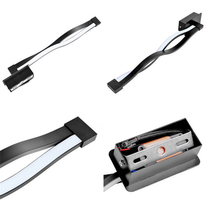 Simple Led ทางเดินห้องนอนโคมไฟติดผนังข้างเตียง, Black