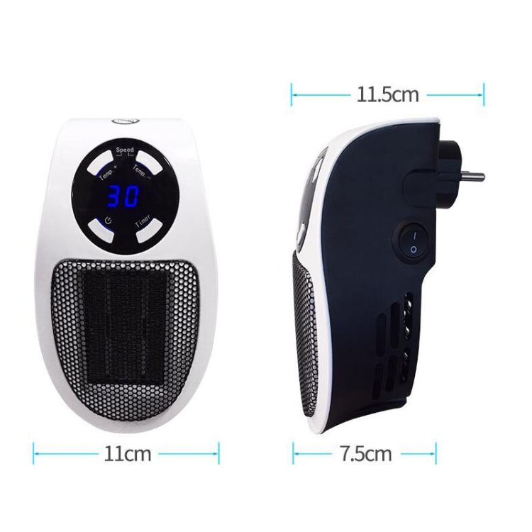 Mini Plug-in LCD Timing ไฟฟ้า เครื่องทำความร้อน บ้านสำนักงาน เครื่องทำความร้อน เครื่องอุ่นเท้า, With Remote Control EU, With Remote Control US 110v