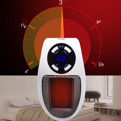 Mini Plug-in LCD Timing ไฟฟ้า เครื่องทำความร้อน บ้านสำนักงาน เครื่องทำความร้อน เครื่องอุ่นเท้า, With Remote Control EU, With Remote Control US 110v