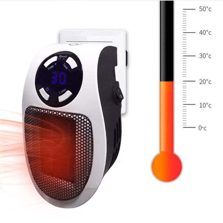 Mini Plug-in LCD Timing ไฟฟ้า เครื่องทำความร้อน บ้านสำนักงาน เครื่องทำความร้อน เครื่องอุ่นเท้า, With Remote Control EU, With Remote Control US 110v