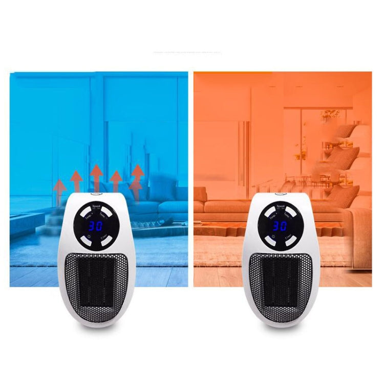 Mini Plug-in LCD Timing ไฟฟ้า เครื่องทำความร้อน บ้านสำนักงาน เครื่องทำความร้อน เครื่องอุ่นเท้า, With Remote Control EU, With Remote Control US 110v