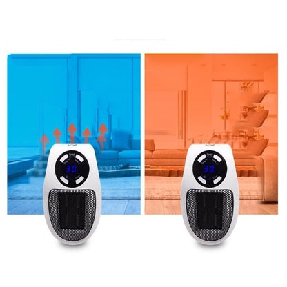 Mini Plug-in LCD Timing ไฟฟ้า เครื่องทำความร้อน บ้านสำนักงาน เครื่องทำความร้อน เครื่องอุ่นเท้า, With Remote Control EU, With Remote Control US 110v
