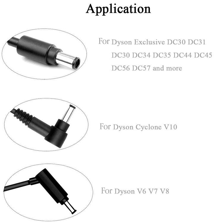 อะแดปเตอร์ชาร์จ อะแดปเตอร์ชาร์จไฟเหมาะสำหรับเครื่องดูดฝุ่น Dyson, US Plug, EU Plug, UK Plug, AU Plug, CN Plug