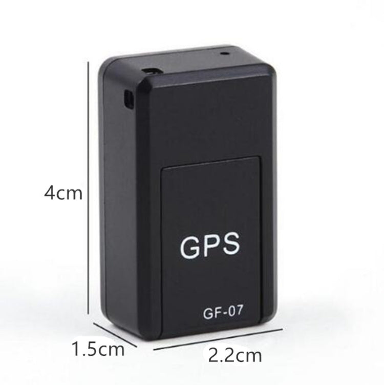 GF07 Locator Mini GPS Trackingการดูดซับตำแหน่งแม่เหล็กที่แข็งแกร่งป้องกันการสูญหายอุปกรณ์ควบคุมเสียงบันทึกได้, GF07