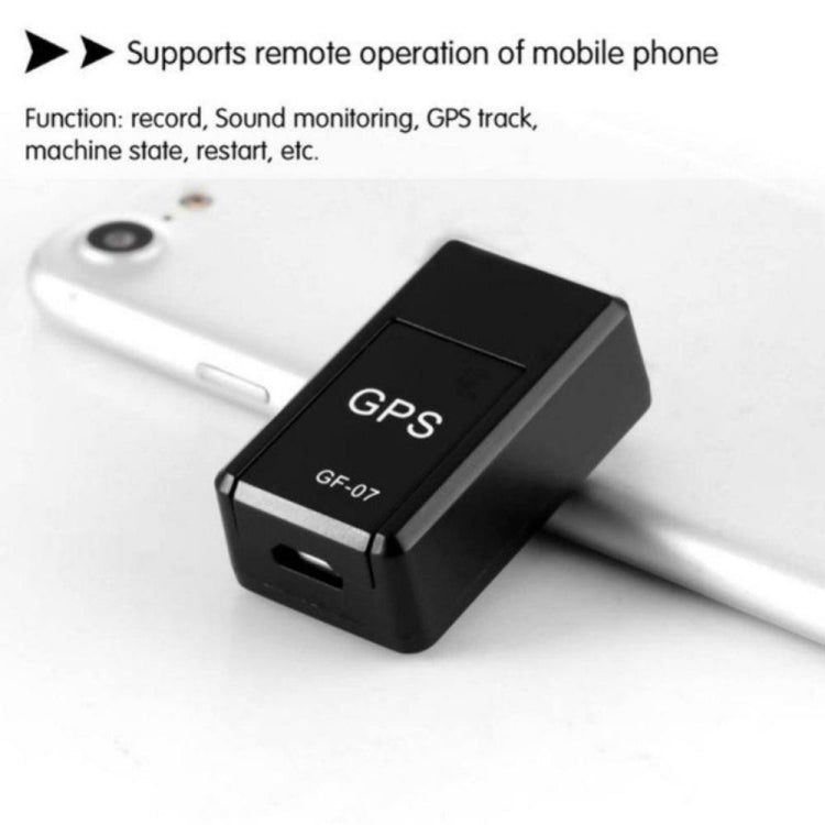 GF07 Locator Mini GPS Trackingการดูดซับตำแหน่งแม่เหล็กที่แข็งแกร่งป้องกันการสูญหายอุปกรณ์ควบคุมเสียงบันทึกได้, GF07