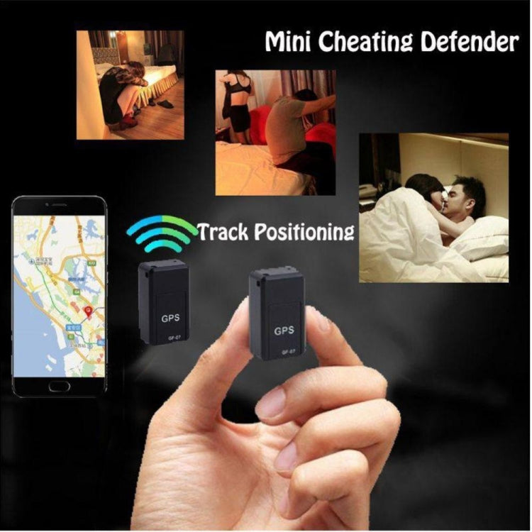 GF07 Locator Mini GPS Trackingการดูดซับตำแหน่งแม่เหล็กที่แข็งแกร่งป้องกันการสูญหายอุปกรณ์ควบคุมเสียงบันทึกได้, GF07