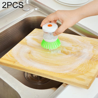 2 ชิ้นครัวล้างภาชนะแปรงจานหม้อพร้อมล้างตู้ทำสบู่เหลว, Utensils Pot Dish Brush
