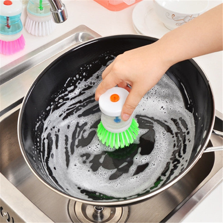 2 ชิ้นครัวล้างภาชนะแปรงจานหม้อพร้อมล้างตู้ทำสบู่เหลว, Utensils Pot Dish Brush