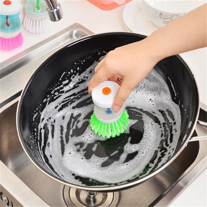 2 ชิ้นครัวล้างภาชนะแปรงจานหม้อพร้อมล้างตู้ทำสบู่เหลว, Utensils Pot Dish Brush