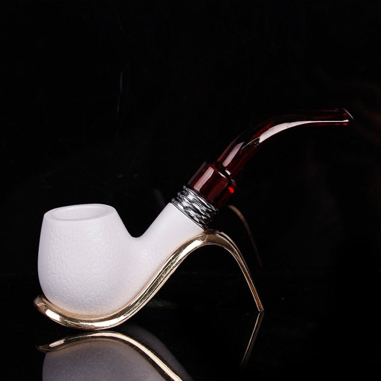 ท่อเรซิน Meerschaum ตัวกรองแบบถอดได้และล้างทำความสะอาดได้ชุดอุปกรณ์เสริมสำหรับการสูบบุหรี่ไปป์, Meerschaum Resin Pipe