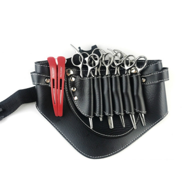 ช่างทำผม Clipper ผมหวี PU หนังเอวกระเป๋าร้านตัดผมผมเครื่องมือ
