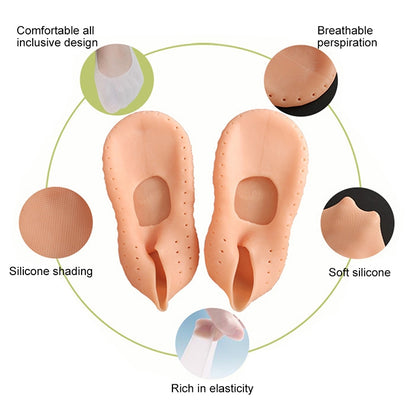 ซิลิโคนเรือใบถุงเท้าส้นเท้า Anti-Cracking Sleeve Anti-drying Beach Home ถุงเท้า, S(33-35), M(36-38), L(39-41)
