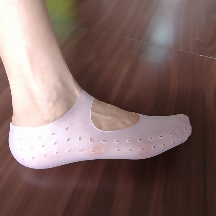 ซิลิโคนเรือใบถุงเท้าส้นเท้า Anti-Cracking Sleeve Anti-drying Beach Home ถุงเท้า, S(33-35), M(36-38), L(39-41)