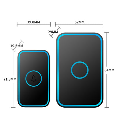 CACAZI A78 ออดไร้สายระยะไกลอัจฉริยะ รีโมทคอนโทรล ออดอิเล็กทรอนิกส์, US Plug, EU Plug, UK Plug