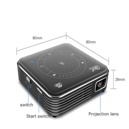 P11 4K HD DLP มินิโปรเจคเตอร์ 3D 4G + 32G Smart Micro สะดวกโปรเจคเตอร์, UK Plug, AU Plug