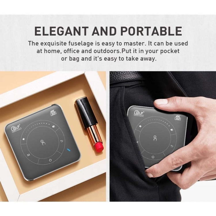 P11 4K HD DLP มินิโปรเจคเตอร์ 3D 4G + 32G Smart Micro สะดวกโปรเจคเตอร์, UK Plug, AU Plug