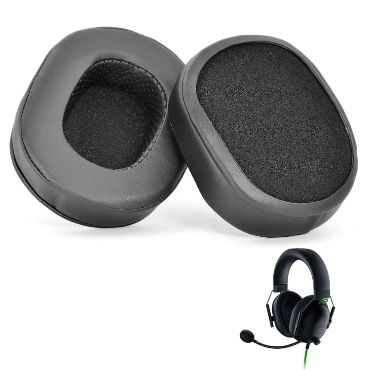 แผ่นรองหูฟังฟองน้ำ 2 ชิ้นสำหรับ Razer BlackShark V2 X สไตล์:, 19B31, Ice Sense