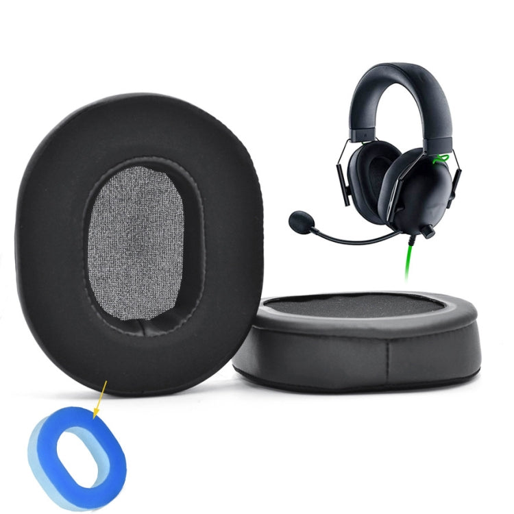 แผ่นรองหูฟังฟองน้ำ 2 ชิ้นสำหรับ Razer BlackShark V2 X สไตล์:, 19B31, Ice Sense