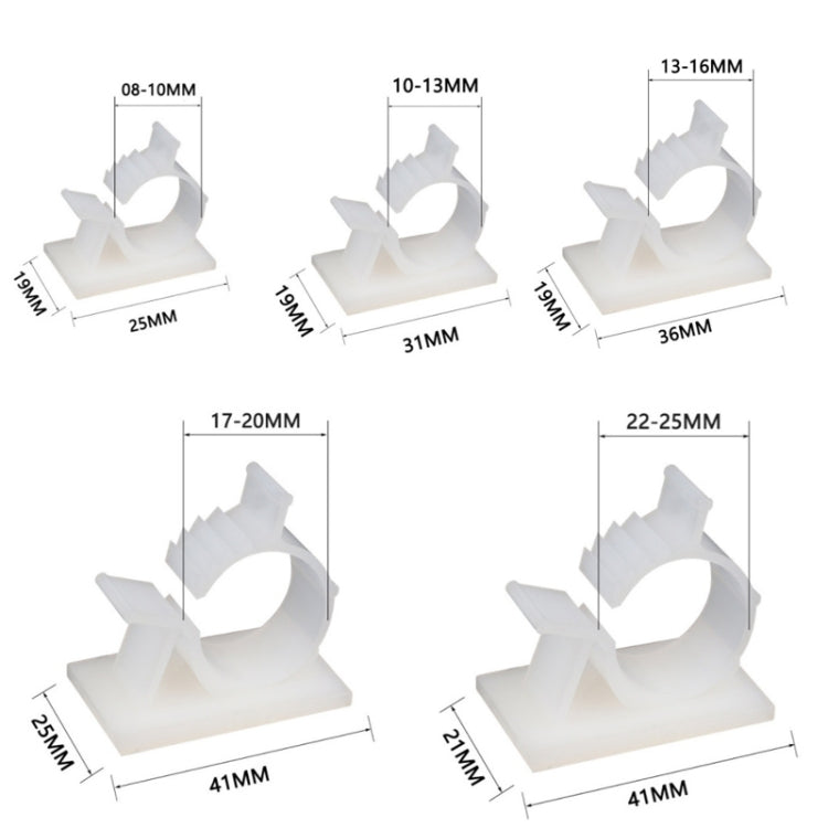 100 PCS ปรับ Self-Adhesive ลวด Fixing CABLE Organizer, Y-0810, Y-1013, Y-1316, Y-1720, Y-2225