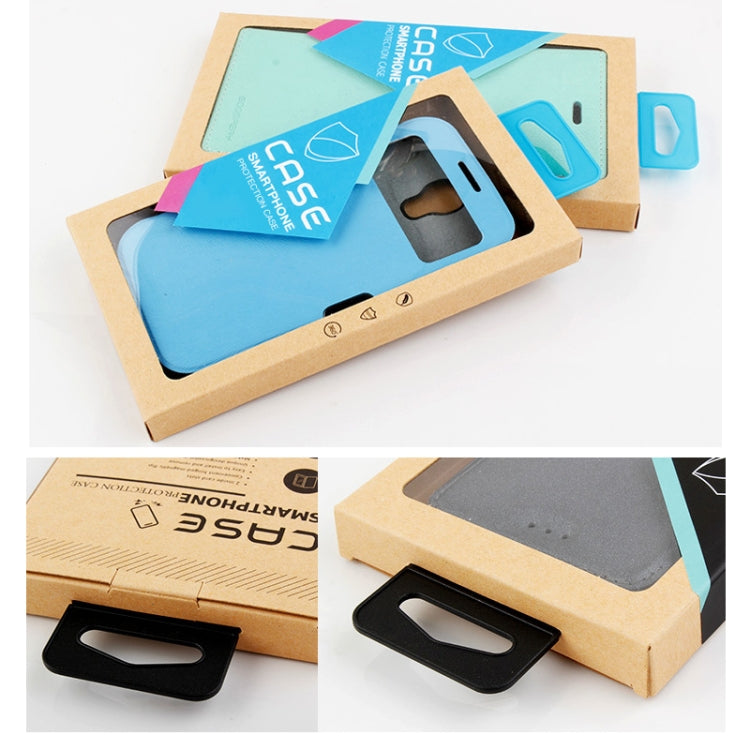50 ชิ้นกระดาษคราฟท์ซองหนังกรณีบรรจุภัณฑ์กล่องโทรศัพท์, L 5.8-6.7 Inch, S 4.7 Inch