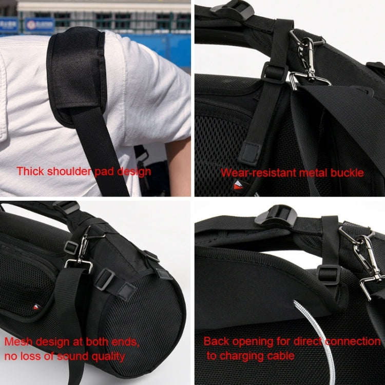 ลำโพงบลูทูธสายคล้องไหล่เดี่ยว + กระเป๋าโทรศัพท์ชุดสำหรับ JBL Boombox 1/2, Case + Phone Bag Black