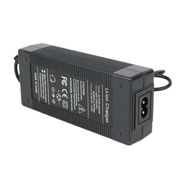 JN-84W-420200 42V 2A เครื่องชาร์จแบตเตอรี่ลิเธียมสกู๊ตเตอร์,, US Plug, AU Plug, EU Plug, UK Plug