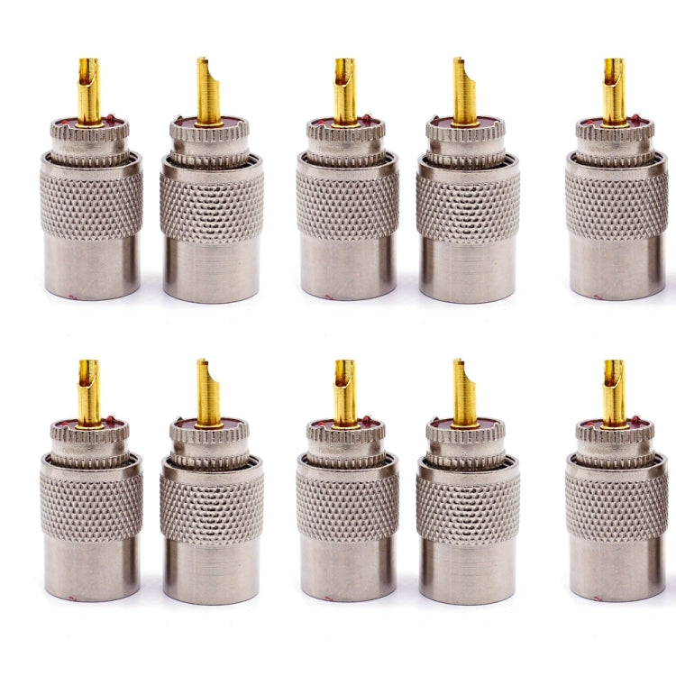 10 ชิ้น UHF ชาย PL259 Connector RG8/RG58 Cable Lug ขั้วต่อเสาอากาศ, UHF Male