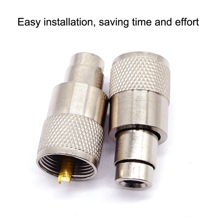 10 ชิ้น UHF ชาย PL259 Connector RG8/RG58 Cable Lug ขั้วต่อเสาอากาศ, UHF Male