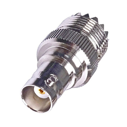 แจ็คตัวเมีย BNC ถึง UHF PL-259 ตัวเชื่อมต่ออะแดปเตอร์ RF Coax แบบตรงตัวเมีย, BNC Female To UHF Female