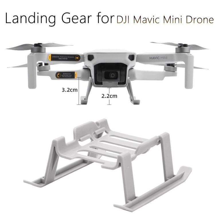 สำหรับ DJI MAVIC Mini ขาตั้งกล้องที่มีความสูงมากขึ้นที่วางจำหน่ายเกียร์ Landing Gear อย่างรวดเร็ว (สีเทา), For DJI MAVIC Mini