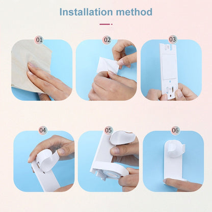 5 ชิ้นผู้ถือแปรงสีฟันไฟฟ้าผู้ถือแปรงสีฟันสากลชั้นเก็บห้องน้ำ, Electric Toothbrush Holder 1
