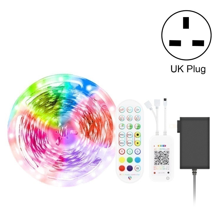 ชุดบลูทูธสมาร์ทเพลงควบคุมเสียงแถบไฟกันน้ำ 5050 RGB บรรยากาศที่มีสีสันไฟ LED Strip พร้อมรีโมทคอนโทรล 24 ปุ่ม, 5M 150 LEDs, 5M 300 LEDs, 10M 300 LEDs, 10M 600 LEDs, 15M 450 LEDs, 20M 360 LEDs, 30M 540 LEDs