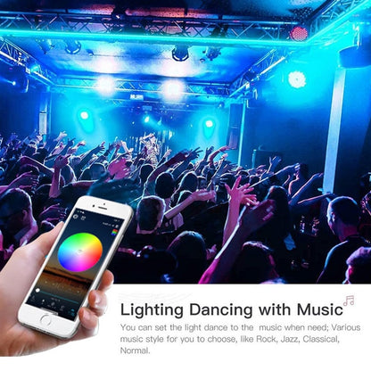 ชุดบลูทูธสมาร์ทเพลงควบคุมเสียงแถบไฟกันน้ำ 5050 RGB บรรยากาศที่มีสีสันไฟ LED Strip พร้อมรีโมทคอนโทรล 24 ปุ่ม, 5M 150 LEDs, 5M 300 LEDs, 10M 300 LEDs, 10M 600 LEDs, 15M 450 LEDs, 20M 360 LEDs, 30M 540 LEDs