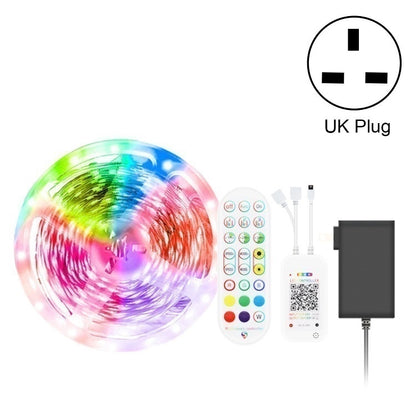 ชุดบลูทูธสมาร์ทเพลงควบคุมเสียงแถบไฟกันน้ำ 5050 RGB บรรยากาศที่มีสีสันไฟ LED Strip พร้อมรีโมทคอนโทรล 24 ปุ่ม, 5M 150 LEDs, 5M 300 LEDs, 10M 300 LEDs, 10M 600 LEDs, 15M 450 LEDs, 20M 360 LEDs, 30M 540 LEDs