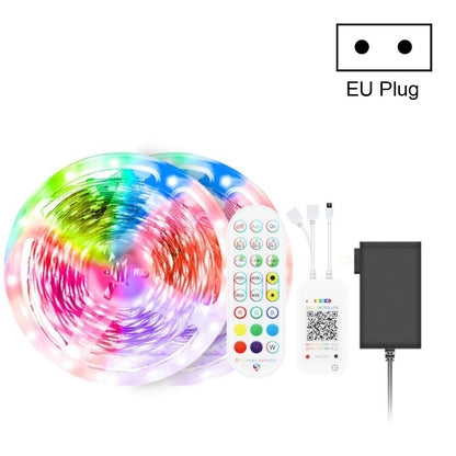 ชุดบลูทูธสมาร์ทเพลงควบคุมเสียงแถบไฟกันน้ำ 5050 RGB บรรยากาศที่มีสีสันไฟ LED Strip พร้อมรีโมทคอนโทรล 24 ปุ่ม, 5M 150 LEDs, 5M 300 LEDs, 10M 300 LEDs, 10M 600 LEDs, 15M 450 LEDs, 20M 360 LEDs, 30M 540 LEDs