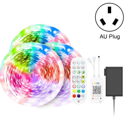 ชุดบลูทูธสมาร์ทเพลงควบคุมเสียงแถบไฟกันน้ำ 5050 RGB บรรยากาศที่มีสีสันไฟ LED Strip พร้อมรีโมทคอนโทรล 24 ปุ่ม, 5M 150 LEDs, 5M 300 LEDs, 10M 300 LEDs, 10M 600 LEDs, 15M 450 LEDs, 20M 360 LEDs, 30M 540 LEDs