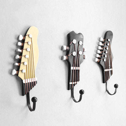 3 ชิ้นกีตาร์รูปร่างตกแต่งบ้านตะขอ, Guitar Shape Hook
