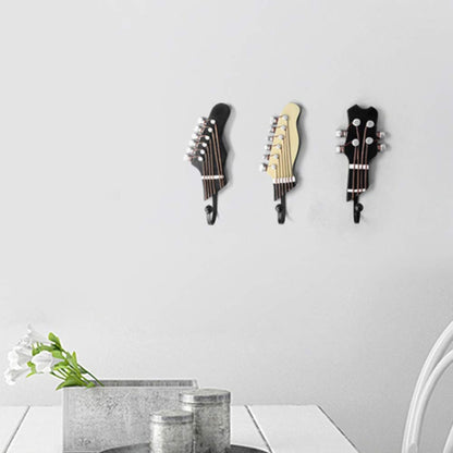 3 ชิ้นกีตาร์รูปร่างตกแต่งบ้านตะขอ, Guitar Shape Hook