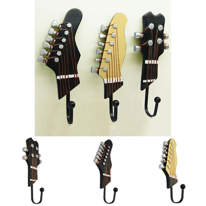 3 ชิ้นกีตาร์รูปร่างตกแต่งบ้านตะขอ, Guitar Shape Hook
