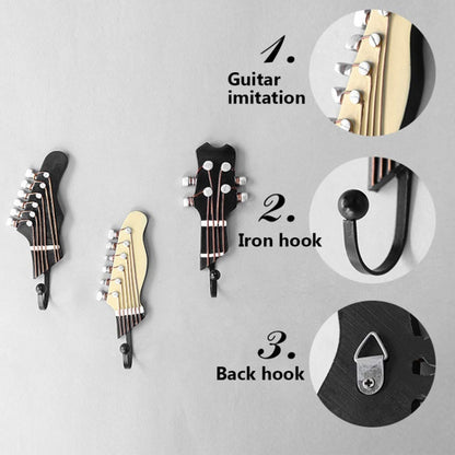 3 ชิ้นกีตาร์รูปร่างตกแต่งบ้านตะขอ, Guitar Shape Hook