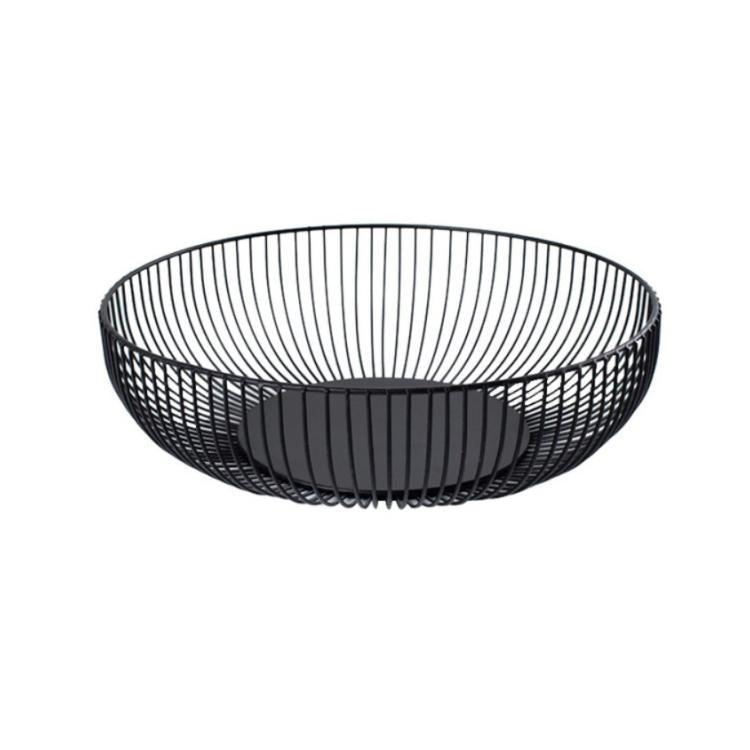 ห้องนั่งเล่นในครัวเรือนตะกร้าผลไม้ Wrought Iron Desktop ตะกร้าเก็บขนม, Snack Basket