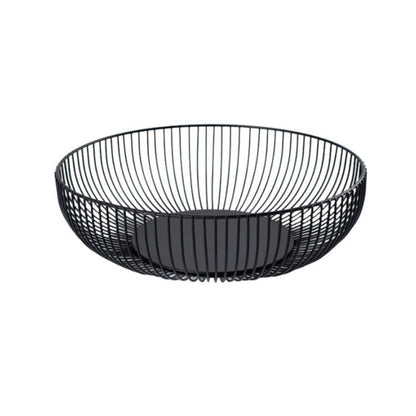 ห้องนั่งเล่นในครัวเรือนตะกร้าผลไม้ Wrought Iron Desktop ตะกร้าเก็บขนม, Snack Basket